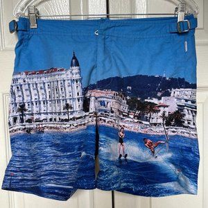 ORLEBAR BROWN Mid-length Swim Shorts (We Cannes Ski print)